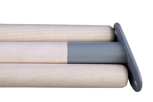 Stolik kawowy okrągły STICKS NORDIFRA szary metalowy skandynawski do salonu 50,5 cm