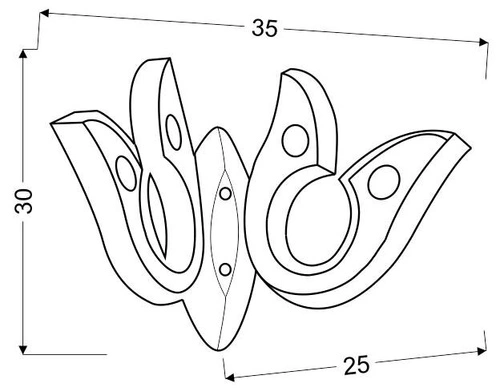 Kinkiet ścienny LED Venezia 2 chrom nowoczesny glamour do salonu i sypialni CANDELLUX 10W