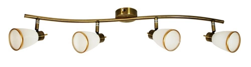 Lampa sufitowa Regent listwa 4x40W G9  patyna (bż)