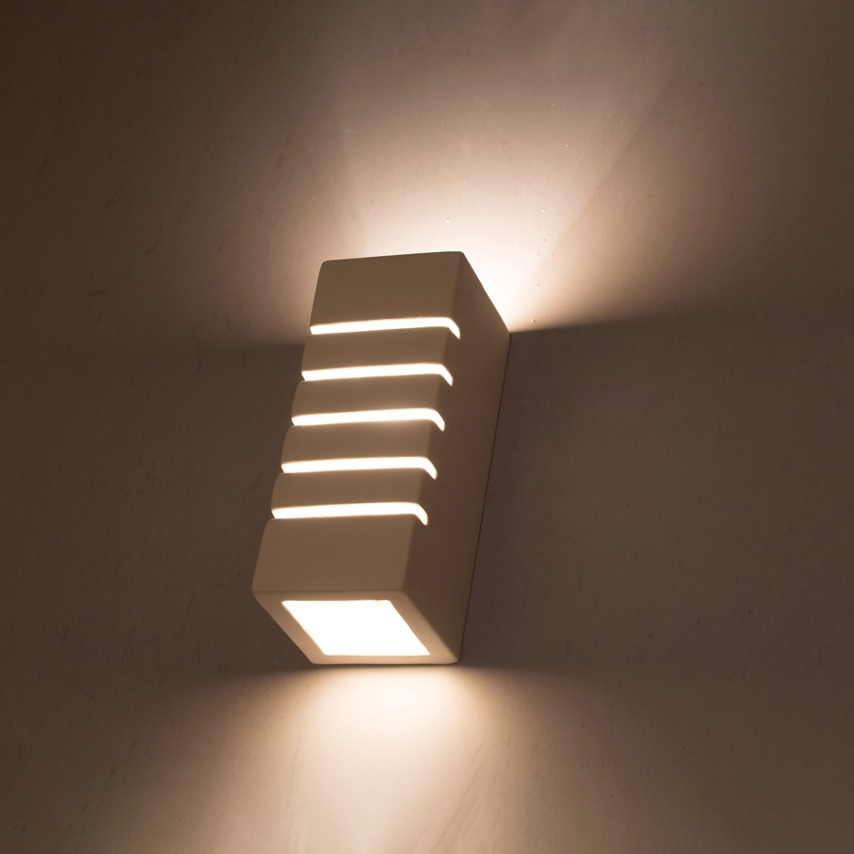 Kinkiet ścienny ceramiczny SAMIR biały nowoczesny do salonu i sypialni Sollux Lighting