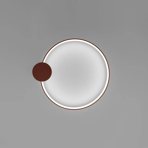 Plafon sufitowy LED RIO 55 nowoczesny okrągły czerwony do salonu, kuchni, sypialni