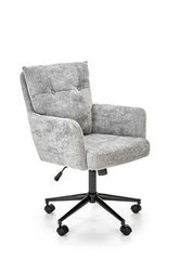 Fotel biurowy obrotowy Resof szary nowoczesny z regulacją wysokości do biura Intesi
