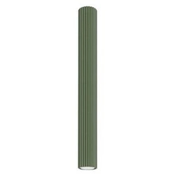 Plafon sufitowy KARBON 60 zielony oliwkowy aluminium nowoczesny do salonu i sypialni