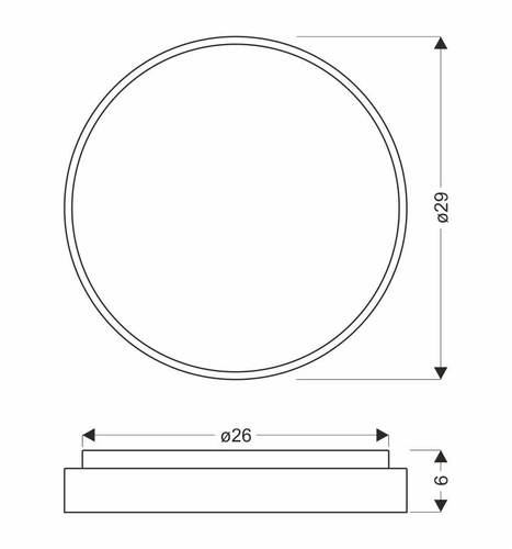 Plafon sufitowy LED Texas biały okrągły 29 cm szklany nowoczesny do salonu i kuchni