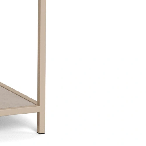 Regał na książki Seaford II loftowy z 2 szufladami beżowy Actona