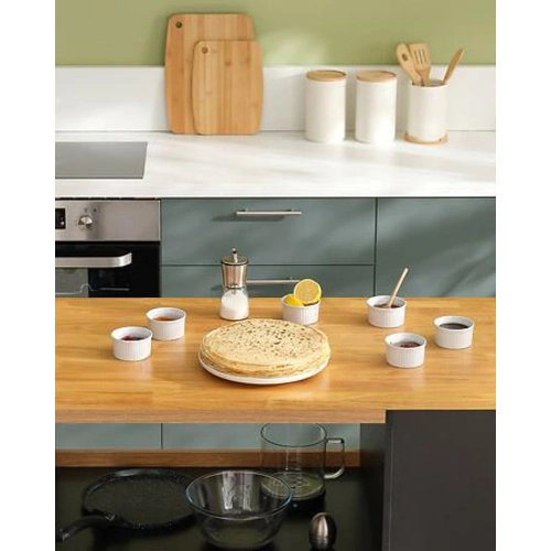 Patelnia na naleśniki aluminiowa kuta 28  cm czarna