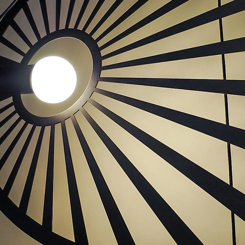 Lampa wisząca LEHDET czarna nowoczesna metalowa do salonu i jadalni regulowana 150 cm