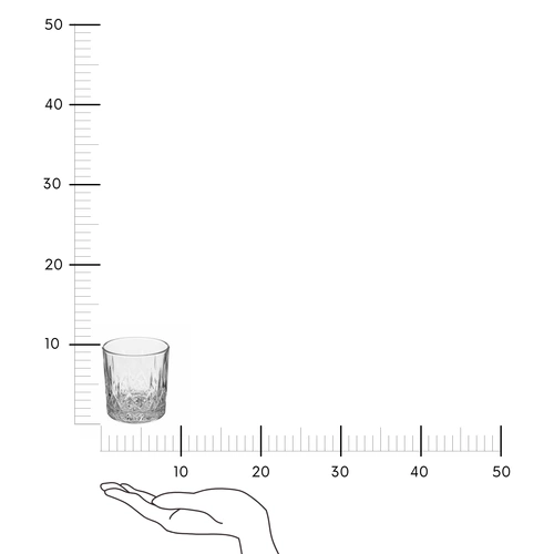 Zestaw 4 szklanek szklanych Charles 240 ml do kawy i napojów elegancki transparentny 5five