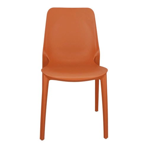 Krzesło ogrodowe z tworzywa sztaplowane Ginevra SCAB Design pomarańczowe nowoczesne do ogrodu