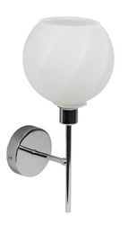 Kinkiet ścienny Raul nowoczesny biały szklany z regulacją do sypialni i salonu CANDELLUX