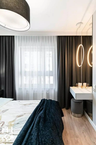 Lampa wisząca LED Ledowe Okręgi 40 cm biała nowoczesna do salonu z regulacją wysokości