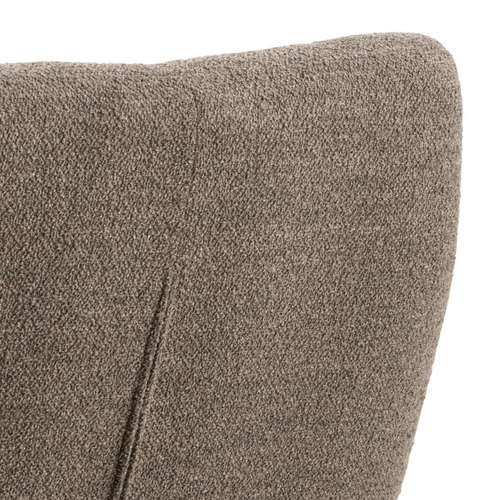 Fotel kubełkowy Paris obrotowy do salonu welurowy brązowy nowoczesny z podłokietnikami Actona