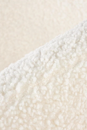 Fotel wypoczynkowy Eder kremowy welur do salonu nowoczesny z podłokietnikami Intesi