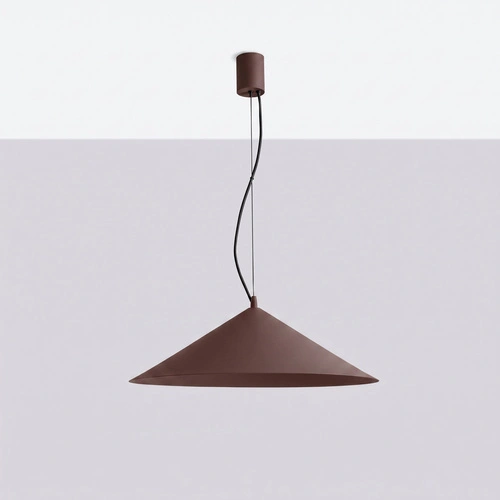 Lampa wisząca FINT LED brązowa regulowana do salonu nad stół