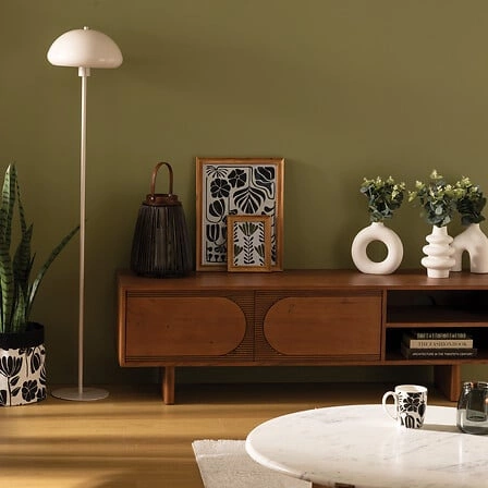 Lampa podłogowa Savio 140 cm biała