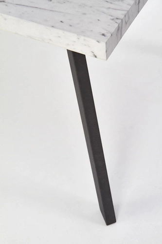 Stół rozkładany do jadalni Lasse nowoczesny czarny marmur 160-220 cm Intesi