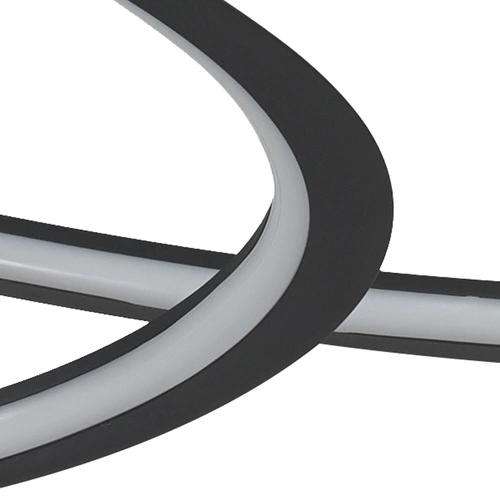 Lampa sufitowa LED Spirello czarna 80 cm nowoczesna do salonu i jadalni Step into Design