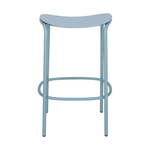 Hoker metalowy Trick niebieski 65 cm nowoczesny bez oparcia do kuchni i wyspy SCAB Design