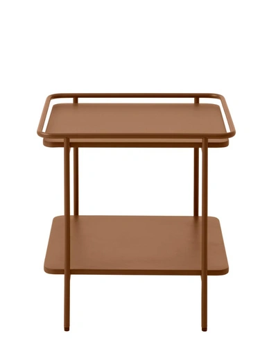Stolik kawowy Yuba 45x45 cm kwadratowy metalowy nowoczesny