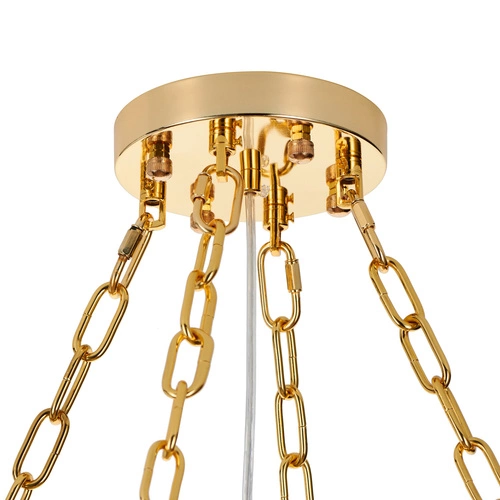 Lampa wisząca REA złota 80 cm nowoczesna regulowana do salonu i nad stół