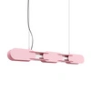 Lampa wisząca LED CHAIN 91 różowa nowoczesna do salonu nad stół