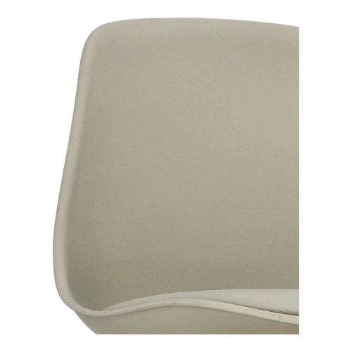 Hoker Nord szary z oparciem do kuchni i jadalni nowoczesny drewniany z ekoskóry Intesi