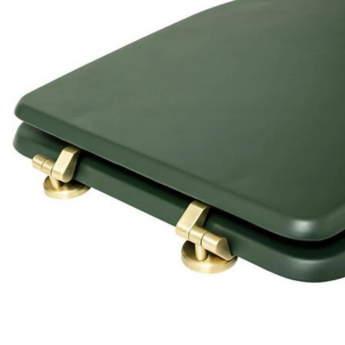 Deska sedesowa Duo zielona z duroplastu do toalety nowoczesna