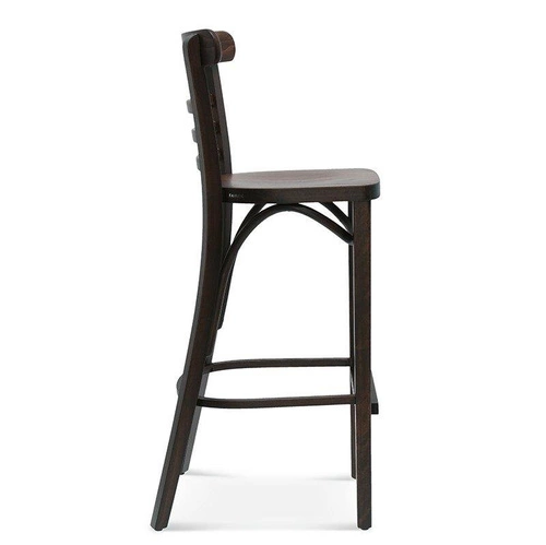 Hoker drewniany z oparciem Fameg BST-225 personalizowany, tapicerowany, 75 cm do kuchni