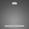 Lampa wisząca LED Okręgi 60 cm biała nowoczesna do salonu z regulacją wysokości