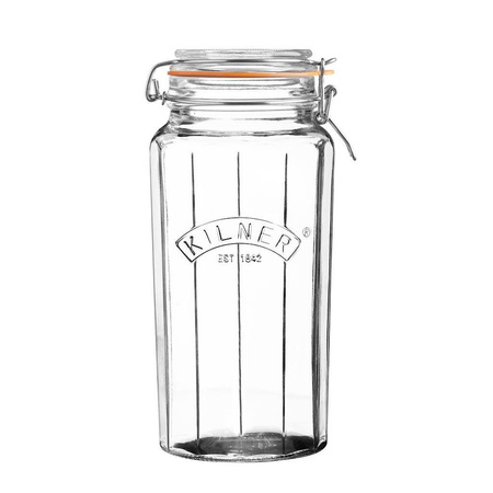Słoik 1,8l, Facetted Clip Top Jars KILNER
