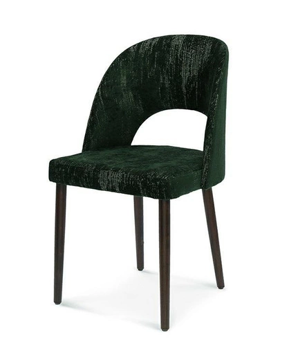 Krzesło do jadalni tapicerowane muszelka Fameg Alora dąb premium personalizowane glamour