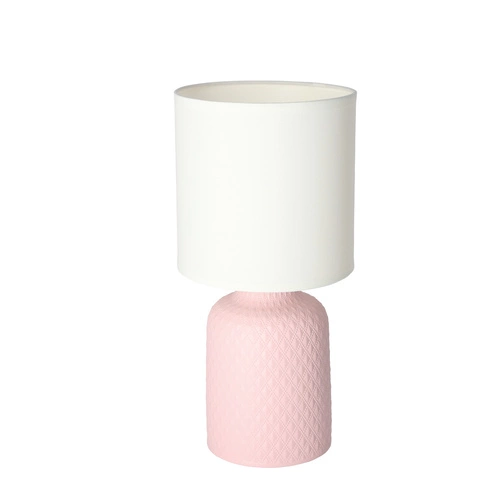 Lampa stołowa Iner lampa gabinetowa  1x40W E14 różowy