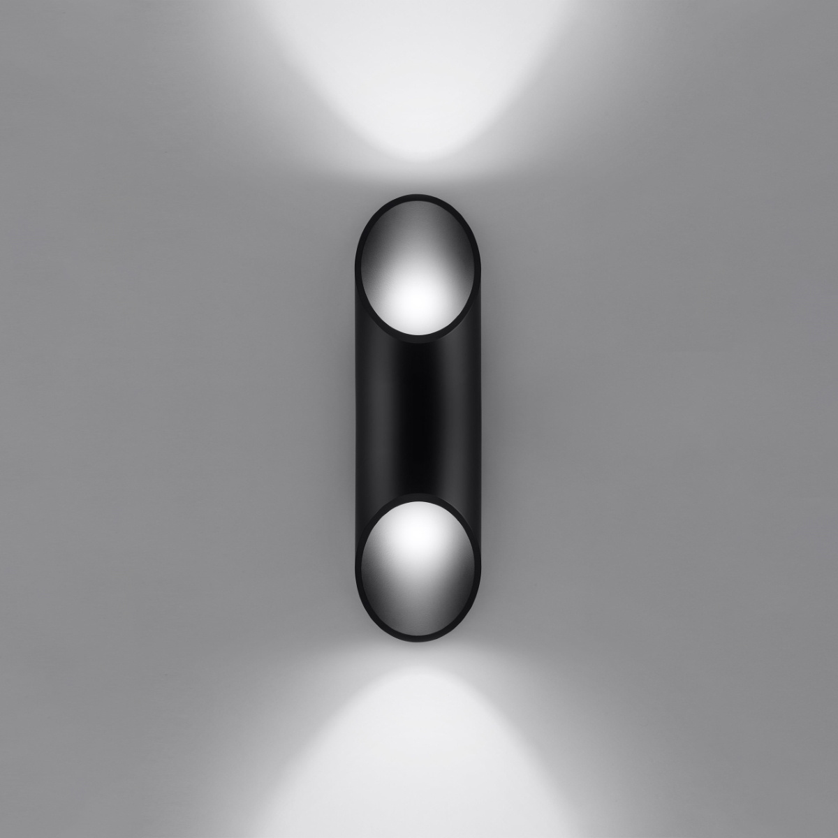 Kinkiet ścienny Penne 30 cm czarny nowoczesny aluminiowy do salonu i sypialni Sollux