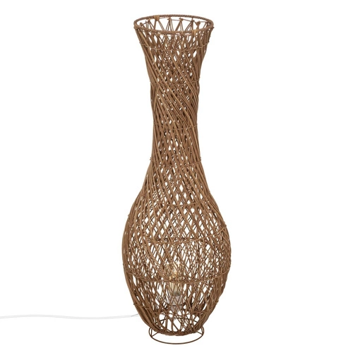 Lampa stojąca do salonu boho Eloise rattan naturalny Atmosphera – nowoczesna lampa podłogowa