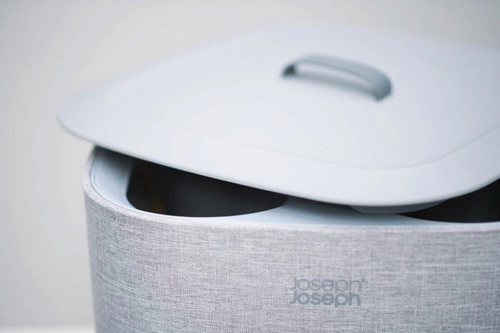 Joseph Joseph Tota nowoczesny kosz na pranie 60l dwukomorowy do łazienki szary