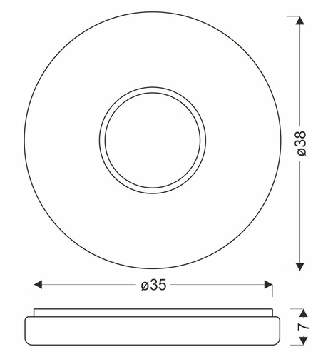 Plafon sufitowy LED BUBBLES 38cm biały nowoczesny plafon do salonu kuchni sypialni