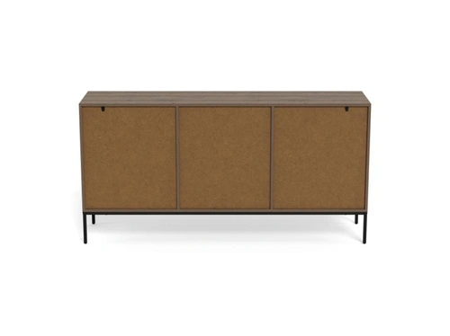 Komoda Palmdale dąb dymiony nowoczesna na czarnych nóżkach 80 cm