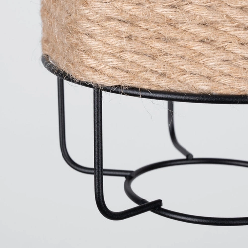 Lampa wisząca GIZUR 1 czarna industrialna metalowa nad stół do salonu i jadalni