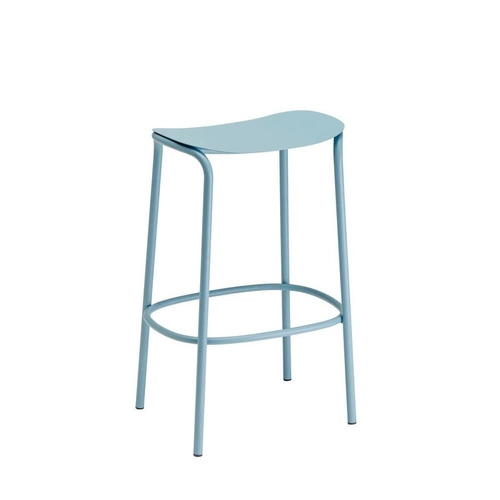 Hoker metalowy Trick niebieski 65 cm nowoczesny bez oparcia do kuchni i wyspy SCAB Design