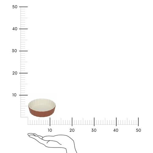 Mini forma do tarty 12 cm czerwona