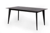 Stół rozkładany do jadalni BORD NORDIFRA czarny nowoczesny drewniany 160–220x90 cm