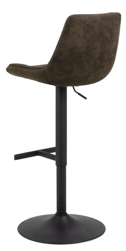 Hoker Adisa nowoczesny obrotowy z oparciem regulowany tapicerowany antracytowy do kuchni