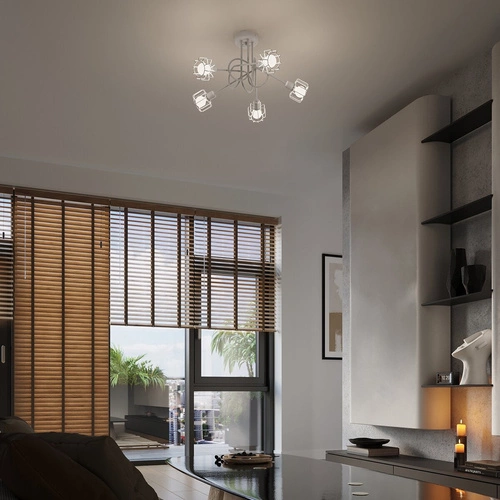 Nowoczesny kinkiet ścienny BELUCI 1 biały metalowy z ruchomym kloszem do sypialni SOLLUX LIGHTING