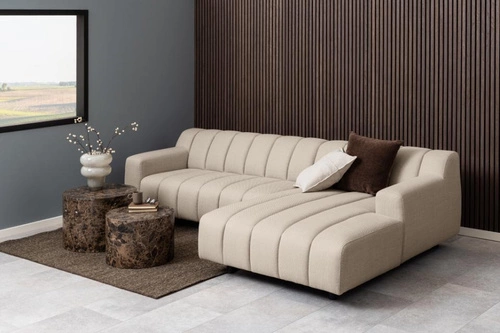 Zestaw 2 stolików Dice okrągłe marmur     brązowy outlet