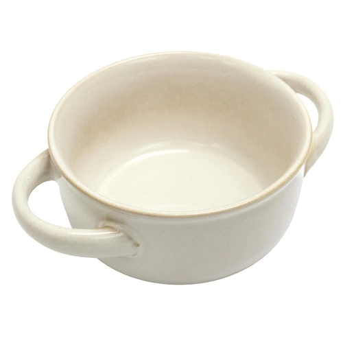 Bulionówka Temps Intesi biała 600ml ceramiczna miska do zupy z uszami do jadalni