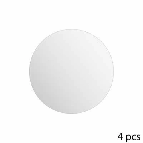 Zestaw 4 luster okrągłych samoprzylepnych 20x20 cm do przedpokoju 5five simply smart