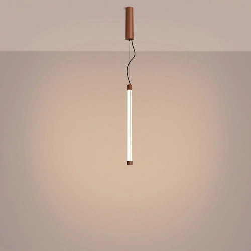 Lampa wisząca TRANG 50 mocca LED nad wyspę regulowana nowoczesna