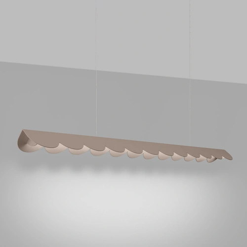 Lampa wisząca LED BISCUIT taupe nad stół nowoczesna do salonu