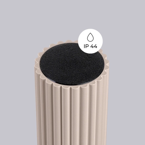 Plafon sufitowy HALO taupe okrągły beżowy IP44 nowoczesny do łazienki i salonu SOLLUX