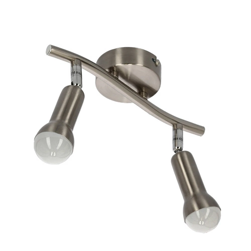 Lampa sufitowa Arc listwa 2x40W E14 satyna nikiel